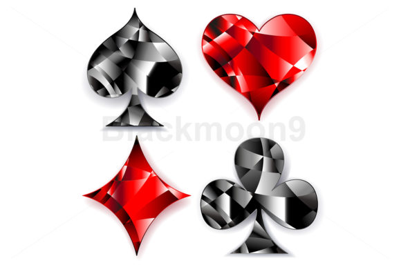 Download Polygonal Symbols of Playing Cards - Car Collection