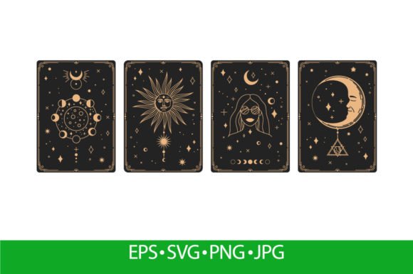 Download Mystical Astrology Tarot Bohemian Cards - Car Collection
