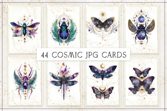 Download Celestial Insects Affirmation Cards Set - Car Collection