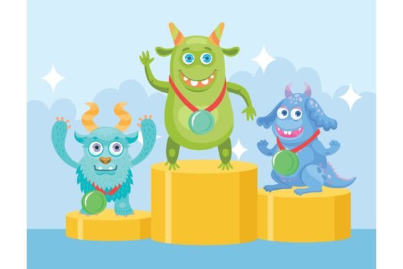 Download Cartoon Funny Monsters at Championship F - Car Collection