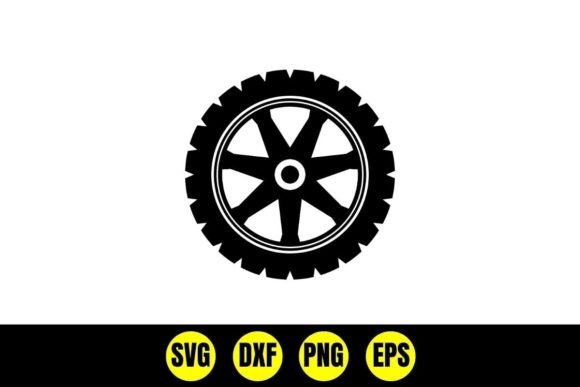 Download Car Tire and Wheel Silhouette Svg - Car Collection