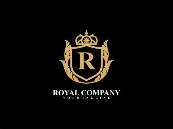 Download Luxury Shield Crest Logo Initial R Logo - Luxury Collection