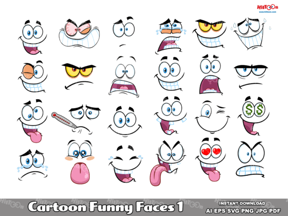 Download Cartoon Funny Faces Emoji Clipart 1. - Car Collection