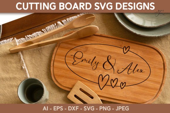 Download Cutting Board SVG PNG Wedding Monogram - Wedding Collection