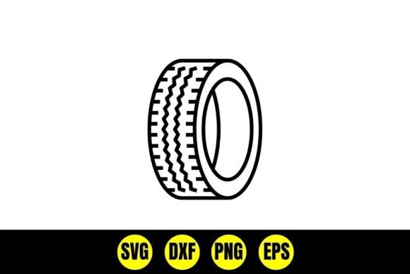 Download Car Tire and Wheel Silhouette I Tire SVG - Car Collection