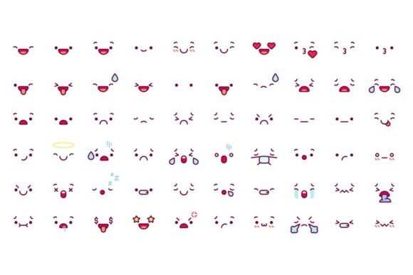 Download Cute Emoticon Emoji Faces. Cartoon - Car Collection